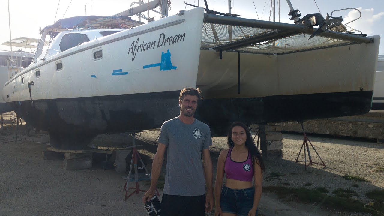 BIG THINGS ARE HAPPENING - HURRICANE DAMAGED CATAMARAN REPAIR