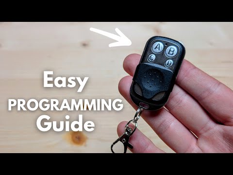 433MHz Garage Door Opener Universal Remote - How to PROGRAM