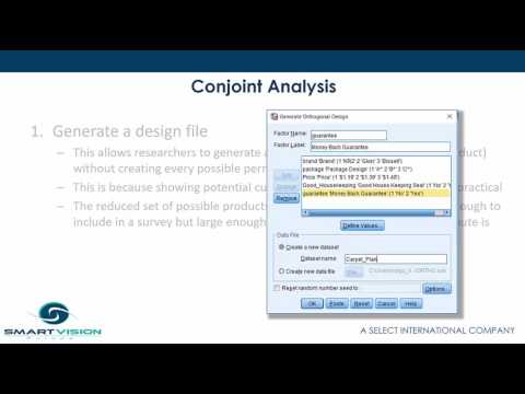 IBM SPSS Statistics Conjoint module