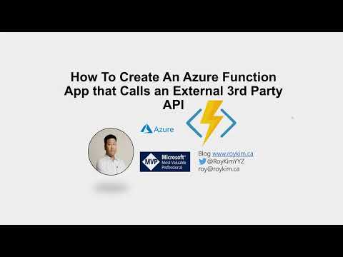How To Create An Azure Function App that Calls an External 3rd Party API