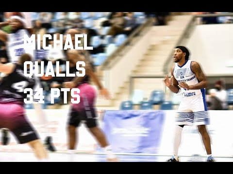 LNBM: 2021-2022 Michael Rashad Qualls Highlights vs Athletic Neptun Constanța 34 PTS  LOTS OF DUNKS
