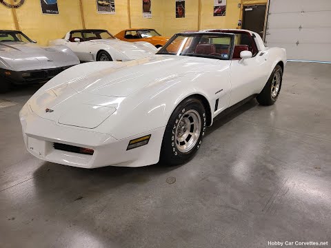 1982 White Corvette For Sale Video