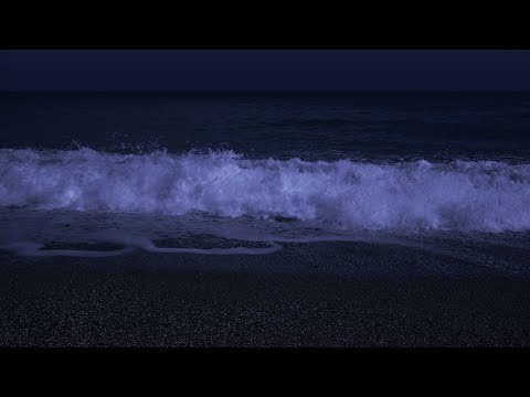 Fall Asleep with Powerful Waves at Night on Museddu Beach - Ocean Sounds for Deep Sleeping