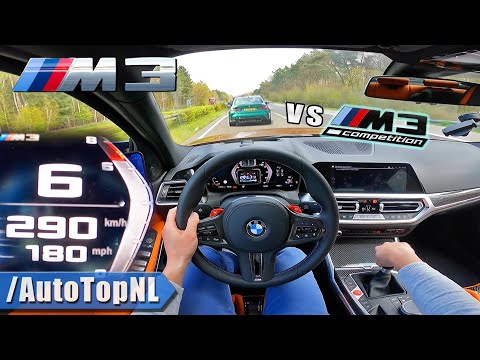 BMW M3 G80 *MANUAL* TOP SPEED on AUTOBAHN by AutoTopNL