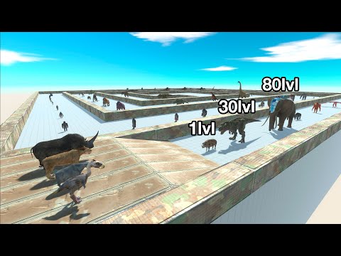 Prehistoric Mammals Vs All Units Speed Death Run - Animal Revolt Battle Simulator