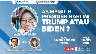 TRIBUNNEWS ON CAM: AS Memilih Presiden Hari Ini, Donald Trump atau Joe Biden?