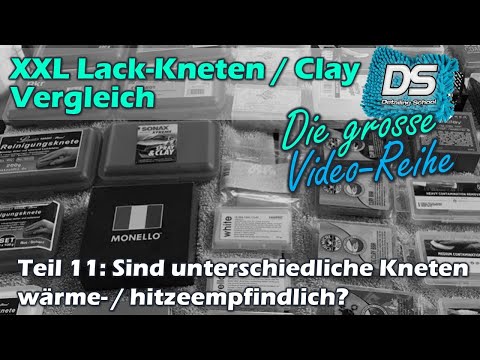 XXL Autolack-Kneten / Clay Vergleich: Teil 11 - Wie reagieren Kneten auf Wärem und Hitze? #backofen