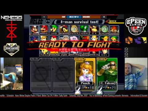 [ePG] Nemesis: eBay (C. Falcon) vs baka4moe (Peach) - Top 12 - Melee Singles
