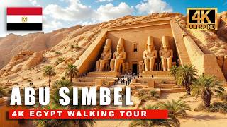 Ancient Egypt's Magnificent Abu Simbel Temples [Closed Captions] 4K Walking Tour