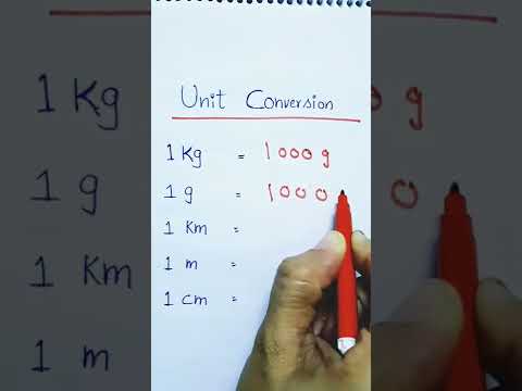 Unit Conversion | Conversion of Unit | How to Convert Units ( km, m, kg, g, cm, mm ) #shorts #units