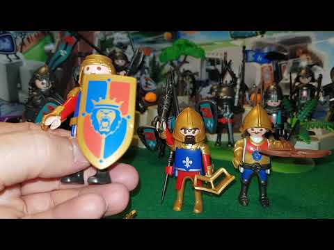 Unboxing Playmobil Knights. Alabardero de los Caballeros del León. Con Guantes, Hombreras y Escudo.