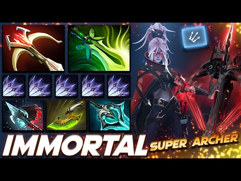 Drow Ranger Immortal Rank SUPER ARCHER - Dota 2 Pro Gameplay [Watch & Learn]