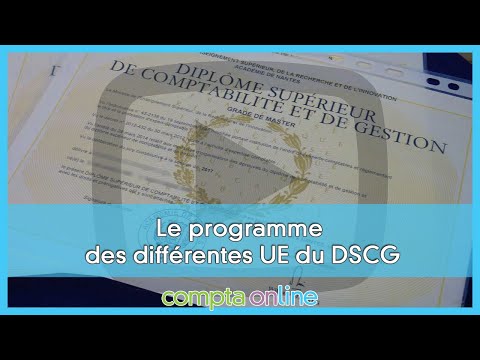 Le programme des différentes UE du DSCG
