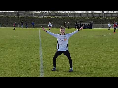 1e ronde: KMD JO13-4 vs FC 's-Gravenzande JO13-8, 10-2-2018, 2e helft