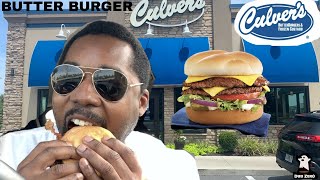 Culver's Deluxe Butter Burger Food Review (Butter Burger Mukbang) *Must See*