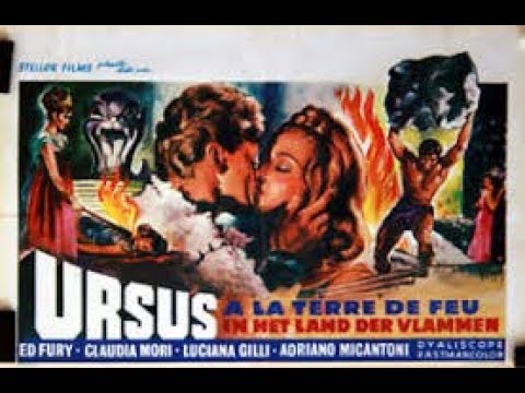 ED FURY in SON OF HERCULES IN THE LAND OF FIRE, 1963. Full movie in color, English.