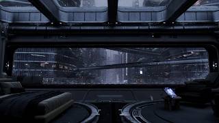 Relaxing Snow Falling Outside Your Apartment Window | Futurism Ambience | Star Wars Inspired |4K
