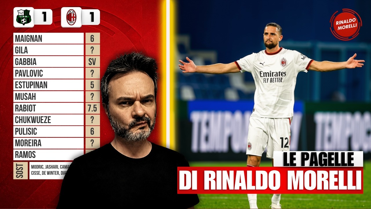 RABIOT decisivo, MUSAH-CHUKWU-ESTUPI, anche BASTA! | Pagelle SASSUOLO-MILAN 1-1