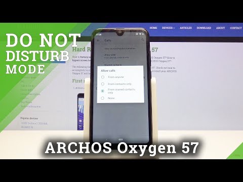 How to Activate DND Mode in ARCHOS Oxygen 57 - Silent Mode