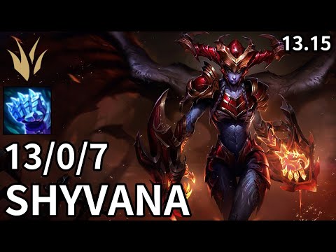 Shyvana Jungle vs Kindred - EUW Diamond  | Patch 13.15