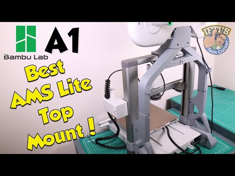 Is this the BEST Bambu Lab A1 AMS Lite Top Mount?! : Complete Build!