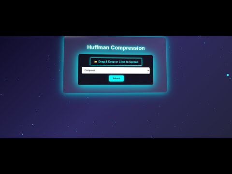 Huffman Compression Decompression Web App File Compression Using C Python