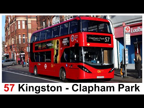 London Bus Route 57 Kingston to Clapham Park (Atkins Road)