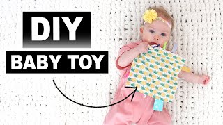 DIY Baby Crinkle Paper Toy Blanket (Quick & Easy) | Jenelle Nicole