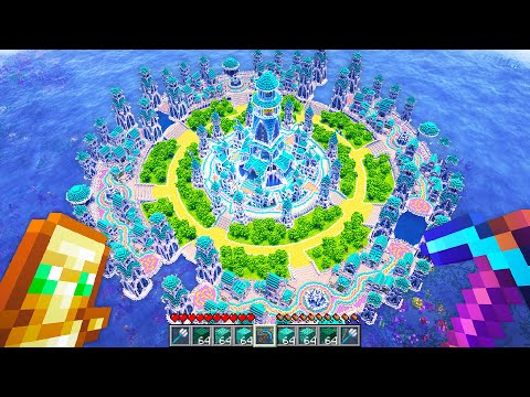 I turned the OCEAN into ATLANTIS in Minecraft