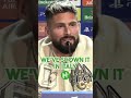 'Sorry I was speaking English!' | Giroud's funny exchange with reporters 😂#shorts