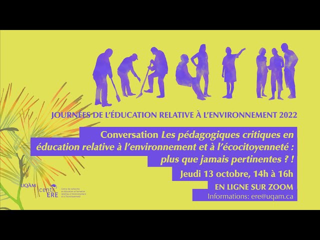 Conversation: «Les pédagogie critique en ERE: plus que jamais pertinentes?»