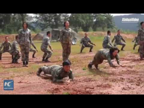 Watch how China's female special forces conduct training