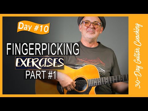 FINGERPICKING exercises for guitar - Part 1