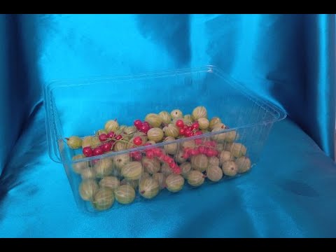 Gombás-epres műanyag 1 kg-os doboz