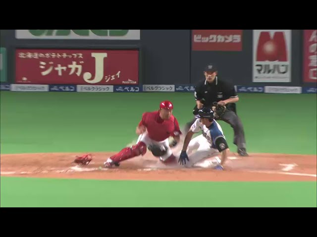 5回裏 ファイターズ・中島卓 大谷を還す同点タイムリー!! 2014/6/4 F-C