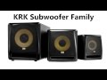 KRK Subwoofer Family - New 8 Inch Model Joins The Family
