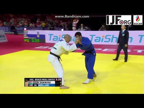 World Judo Championship 2017 ,Bronze Medal fight -81kg MOLLAEI (IRI)-CSOKNYAI (HUN)