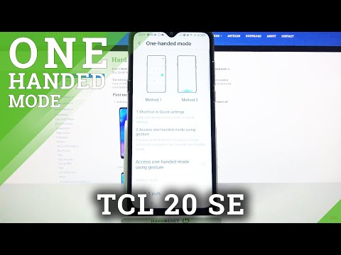 TCL 20 SE – How to Turn On & Use One-Handed Mode