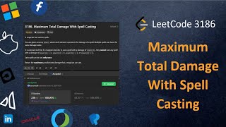 ✅ Maximum Total Damage With Spell Casting - LeetCode 3186 - Dynamic Programming -Explained in Detail
