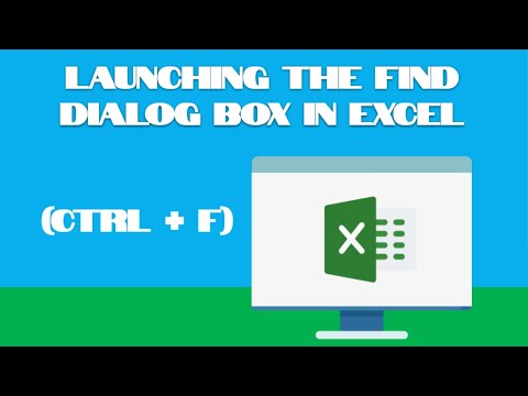 Launching the Find Dialog Box in Excel (Ctrl + F)