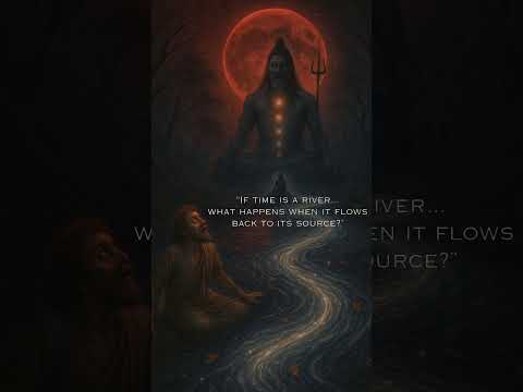 “He saw the river flow backward… and realized time had never moved. 🌊🌙♾️”#crss #shiva #sanatandharma