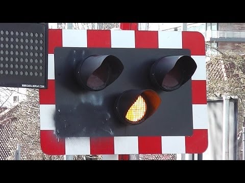 Level Crossing at Merrion Gates - IE 8100 Class Dart Train