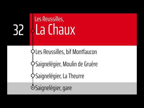 annonces CarPostal (Mobijou TTS) • 32 • Tramelan – Les Reussilles – Saignelégier