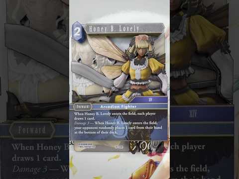 A 3D Shadowbox Card of Honey B. Lovely from Final Fantasy XIV.