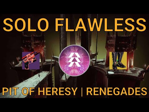 Solo Flawless Pit of Heresy on Hunter | Renegades (Destiny 2)