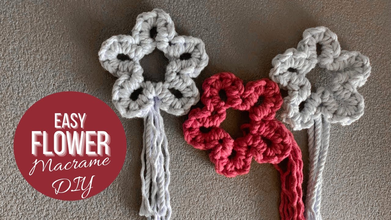 Easy Macrame Flower Tutorial