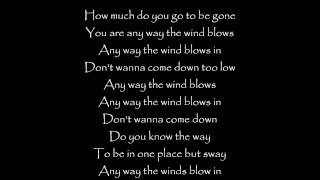 Any Way the Wind Blows - Sara Bareilles lyrics
