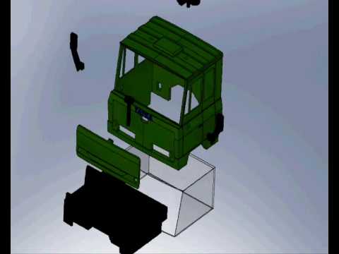 tatra 815 ročníkový projekt Solid Works