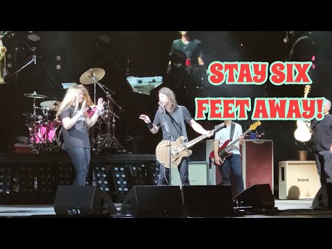 Foo Fighters - Monkey Wrench w/ fan playing guitar (Live) Bonner Springs, KS 8-5-21