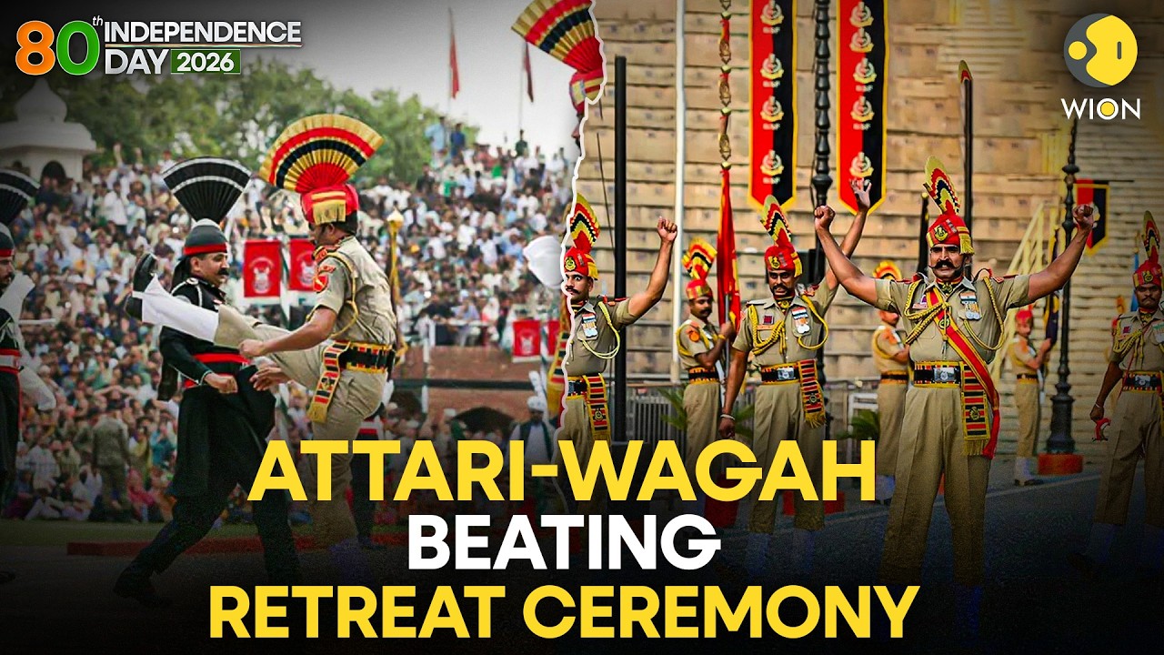 Attari-Wagah Border LIVE | Beating Retreat Ceremony | Independence Day 2026  |India- Pakistan Border